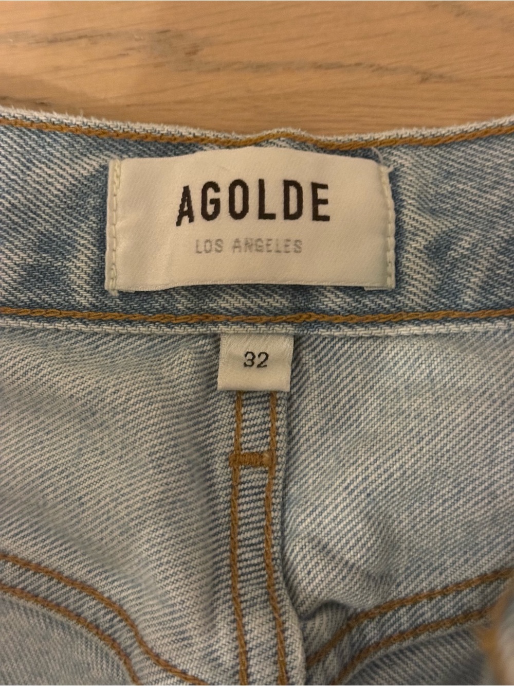 Agolde Light/Medium Slim-Straight High-Rise Jeans - Picture 5 of 6